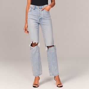 High rise dad jeans
